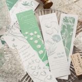 Bookmark, kẹp sách giấy dập họa tiết - Dấu ấn thiên nhiên