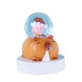 Mô hình trang trí - Capybara cầu pha lê thủy tinh