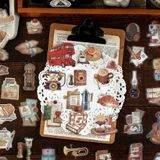 Sticker, hình dán trang trí cổ điển Vintage Time Crush