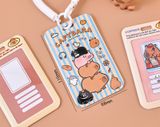 Bao đựng thẻ học sinh sinh viên nhân viên hình capybara