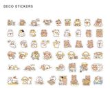 Sticker, hình dán trang trí bộ 100 sticker hoạt hình dễ thương