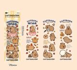Sticker hình dán trang trí capybara
