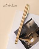 Bút bi kim loại màu vàng