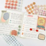 Bộ 25 tờ dot sticker chấm tròn trang trí