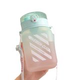 Bình nước vuông 1200ml màu sắc năng động