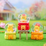 Quả cầu thủy tinh trang trí hộp mù blind box - Capybara, Butter Bear