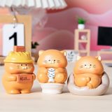 Mô hình trang trí hộp mù blind box - Nhân viên mèo ú