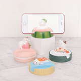Giá đỡ điện thoại để bàn hình mèo Zakka phong cách Nhật Bản