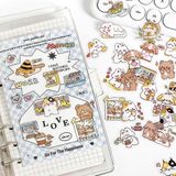 Sticker, hình dán trang trí bộ 100 sticker hoạt hình dễ thương