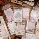 Bộ 30 giấy ghi chú, trang trí journal DIY - Monologue of Time