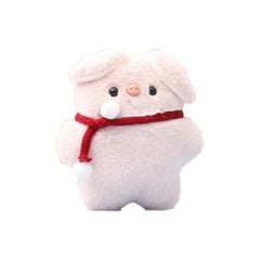 Móc khóa bông - Heo hồng