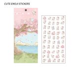 Sticker mini, hình dán trang trí hoạt hình đáng yêu