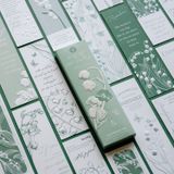 Bookmark, kẹp sách giấy dập họa tiết - Dấu ấn thiên nhiên
