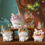 Mô hình trang trí hộp mù blind box- Thỏ múa lân an khang