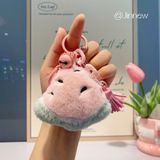 Móc khóa trang trí trái cây bông nhồi bông mềm mại dễ thương