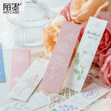 Bookmark, kẹp sách giấy dập họa tiết - Dấu ấn thiên nhiên