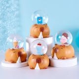 Mô hình trang trí - Capybara cầu pha lê thủy tinh