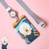 Dây đeo thẻ học sinh, sinh viên, nhân viên văn phòng có dây rút - hoạt hình danh họa dễ thương