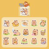 Bộ 30 sticker, hình dán trang trí - Capybara