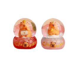 Quả cầu thủy tinh trang trí hộp mù blind box - Capybara, Butter Bear