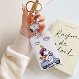 Móc khóa đeo thẻ nhiều mẫu dễ thương Snoopy
