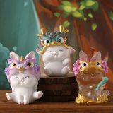 Mô hình trang trí hộp mù blind box- Thỏ múa lân an khang