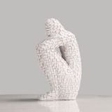 Mô hình trang trí, chặn sách - Người ôm chân