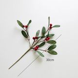 Cành quả đỏ trang trí giáng sinh