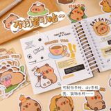 Bộ 30 sticker, hình dán trang trí - Capybara