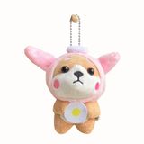 Móc khóa bông - Chó Shiba đội mũ
