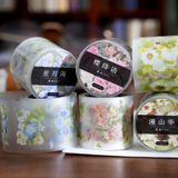 Cuộn sticker hình dán trang trí - Vườn xuân