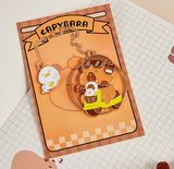 Bookmark đánh dấu trang kim loại hình capybara