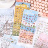 Sticker mini, hình dán trang trí hoạt hình đáng yêu