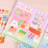 Bộ hình dán, sticker trang trí cửa hàng sáng tạo cho trẻ em