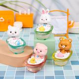 Mô hình hoạt hình động vật đầu lúc lắc dễ thương