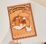 Bookmark đánh dấu trang kim loại hình capybara