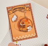 Bookmark đánh dấu trang kim loại hình capybara