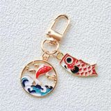 Móc khóa cá koi may mắn