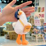 Móc khóa bông - Vịt nghiêng đầu