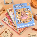 Sổ tay B6 bìa cứng hình capybara