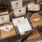 Thiệp in hình lá cây