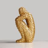 Mô hình trang trí, chặn sách - Người ôm chân