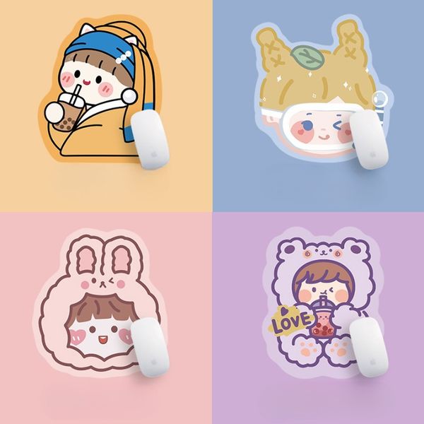 Pad Chuột - Lót Di Chuột Cao Su May Viền Nhiều Kiểu Dáng Hoạt Hình Dễ Thương