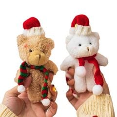 Móc khóa gấu bông giáng sinh