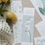Bookmark, kẹp sách giấy dập họa tiết - Dấu ấn thiên nhiên