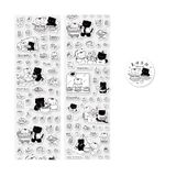 Sticker hình dán trang trí dạng cuộn - Đôi mèo dễ thương Be with you