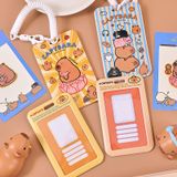 Bao đựng thẻ học sinh sinh viên nhân viên hình capybara