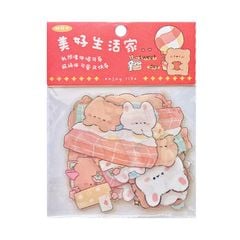 Bộ 46 miếng dán sticker trang trí - Động vật dễ thương