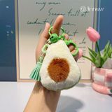 Móc khóa trang trí trái cây bông nhồi bông mềm mại dễ thương