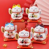 Mèo thần tài vẫy tay năng lượng mặt trời